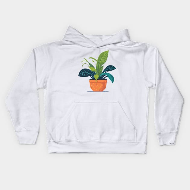 Cute Houseplant Kids Hoodie by SpriteGuy95